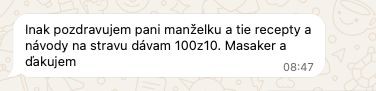 Originál správy od účastníka